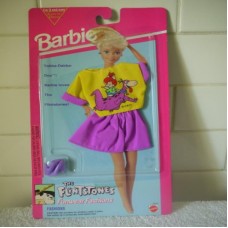 Barbie Flintstones Funwear Fashions (1994) - Purple Skirt and Yellow Top   